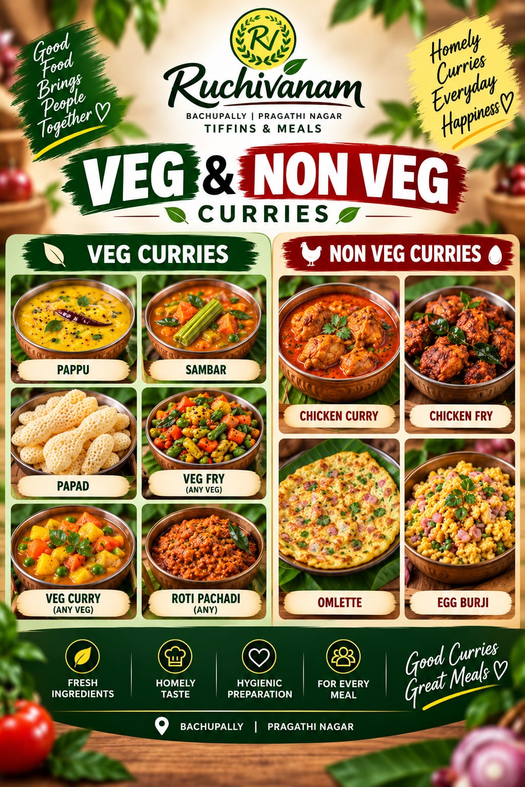 Veg & Non-Veg Curries
